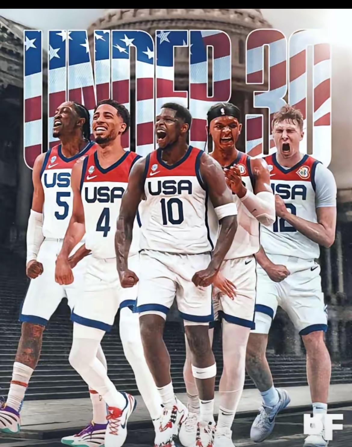 雷霆完胜美国男篮，浓眉一己之力扛起全队